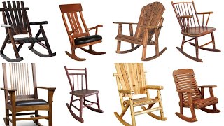 8 Ideas Wooden designer furniture country style Handmade fashion Rocking chair made of natural wood