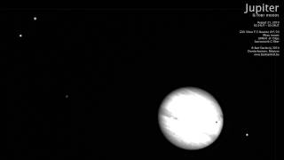 Jupiter and Four Moons 2010-08-21 02h24UT to 03h24UT