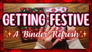 Getting Festive💗❤️ ~a binder refresh//new trackers~