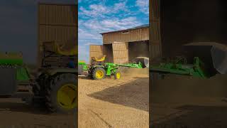 John Deere Tractor Front Loader 💪🚜💪 #tractorvideo #automobile #rotavetor #farming #rotavater #jcb