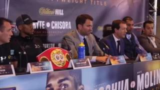 Anthony Joshua v Eric Molina Full Uncut Press Conference With Shannon Briggs Lurking