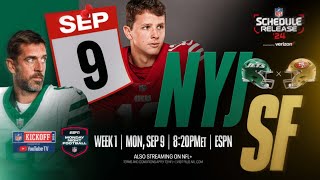 REVEALED: 49ers Host Jets On Monday Night Football