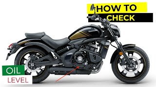 How To Check the Oil Level on a Kawasaki Vulcan S