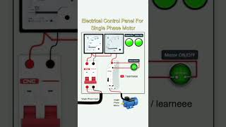 Electrical connection panel single phase motor like and subscribe