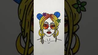 summer 🌞 ⛱️ hair style 😍 girl satisfying #viral #trending #art #drawing #satisfying #cute #shorts