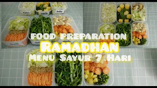 FOOD PREP RAMADHAN MENU SAYUR PERHARI