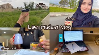 Law student vlog / میانترم /لایف استایل🌷🌧️