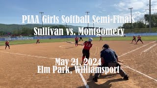 PIAA District IV Semi-Finals Girls Softball vs. Montgomery