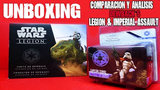 Unboxing Dewback`s Legion y Imperial Assault ,  Analisis y Comparacion