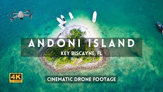 Andoni Island, Key Biscayne [Cinematic Miami Drone footage in 4k]