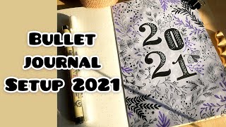 Bullet journal setup 2021 | bujo ideas | bujo 2021 | beginners guide to journalling | aesthetic bujo