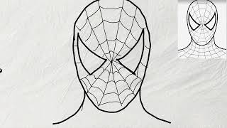 how to draw spiderman easy | filfel drawings