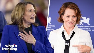 Sigourney Weaver TEARS UP Over Kamala Harris's RISE & Empowering Women