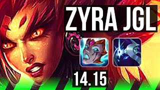 ZYRA vs KHA'ZIX (JGL) | 81% winrate, 3/1/10 | EUW Master | 14.15