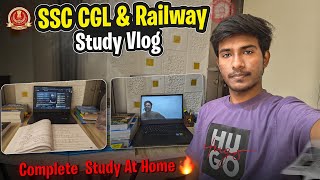 A Day in My Life: SSC CGL & Railway Complete Study Vlog📚🔥।Himanshu Yadav #ssccgl #railway#studyvlog