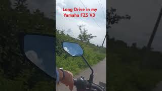 Long Drive in my yamaha fzs v3 🏍 #short #shorts #ytshorts