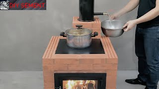 Make a cooking stove out of cement