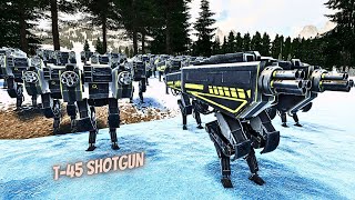 50 T-45 SHOTGUN MILITARY CAMP DEFENSE VS 4,000,000 ZOMBIES | Ultimate Epic Battle Simulator 2