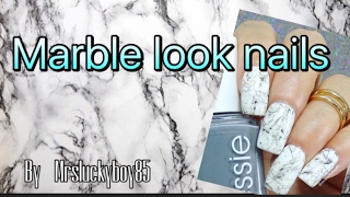 Easy marble look nails - by Mrsluckyboy85