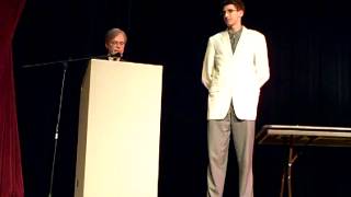 Zak receiving his West Point Appointment at the Senior Awards Program