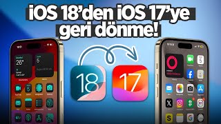 iOS 18'den iOS 17'ye düşürme rehberi! iOS sürüm düşürme nasıl yapılır?