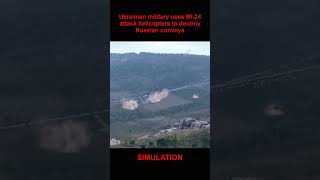 Ukrainian military uses Mi 24 attack helicopters to destroy Russian convoys