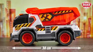 Camion de constructie Dickie Toys Dump Truck 30 cm cu lumini si sunete