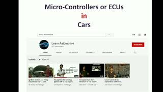 Micro-Controllers used in Cars | Micro-controller used in Cars ECUs | Embedded World