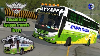 Bussid driving through ghat roads with ayyappa travels/Bussid Karnataka private bus livery download/