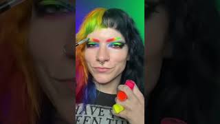 Rainbow Goth Makeup Aesthetic | @caykeface x Coloured Contacts