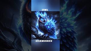 🔥🔥 OWL + DIAMOND 💎 BEAST REACTION #ai #hybridart #shortvideos  #Shorts #viralvideos