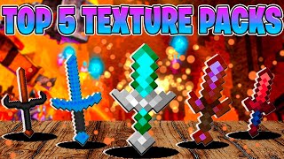 *NEW* TOP 5 PVP Texture Packs For Minecraft Bedrock! (MCPE,Xbox,PS4,Switch,Windows 10)