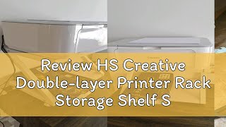 Review HS Creative Double-layer Printer Rack Storage Shelf Simple Office File Rack Printer Table