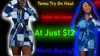 Temu Try On Haul. Was this a disaster at $13?