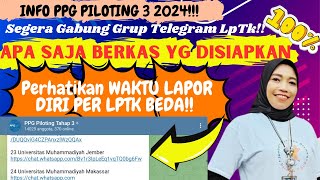 🔴GABUNG GRUP TELEGRAM PPG PILOTING 3❗UPDATE BERKAS YG HARUS DI UPLOAD❓SEGERA LENGKAPI SEKARANG❗