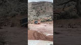 Jeep LJ takes on raging river in Utah 😬Driver - Our friend David from DCD Customs