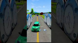 cars vs bollard  motu patlu #shorts #beamngdrive