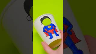 Let's make a Superhero Paper Cup Craft🦸