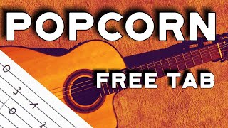 Popcorn (Gershon Kingsley) free and easy guitar tab lesson