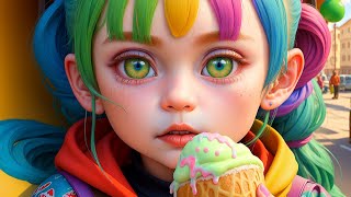 Fun Colorful Ice Cream with motion ai animation - Playground, Toys, Balls and Music for Kids #2