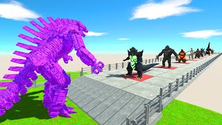 Mecha Godzlla Pink VS Team Gigan 1979 - Animal Revolt Battle Simulator