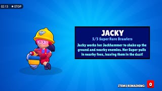 Unlocking new super rare brawler Jacky, Shelly's Gadget Fast Forward and Mr P Brawl Stars