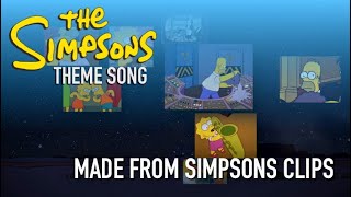 THE SIMPSONS Theme || Made from Simpsons clips