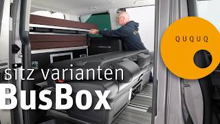 BB03 | QUQUQ BusBox Sitz Varianten | Sitze in der 2. Reihe mit der QUQUQ Box kombinieren