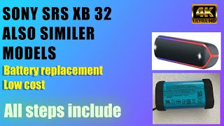 Sony Bluetooth Speaker Battery Replace Detailed Video /problem solved more backup time/ easy steps