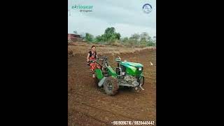 Kirloskar 15 HP Power Tiller driven by a Lady