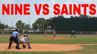 COLLEGE SUMMER BASEBALL THE BASEBALL CITY  NINE VS THE SAINTS