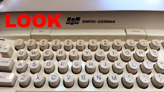 Smith Corona Electric Typewriter Coronet Demo with Unique Type Style