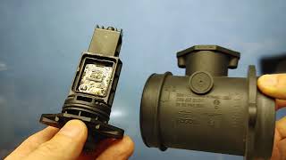 Mercedes S600 Mass Air Flow sensor repair. Hot Film type sensor