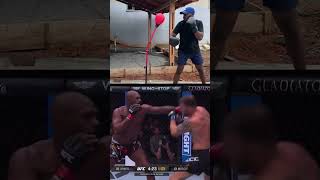 Fazendo os golpes de Jon Jones contra Miocic na máquina! #ufc #mma #jonjones #stipemiocic